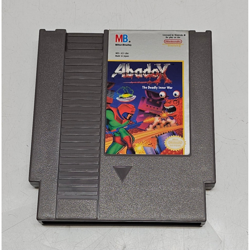 Abadox The Deadly Inner War Nintendo NES Milton Bradley NES-A3-USA Cartridge
